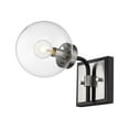 thumbnail image 1 of 1 Light Wall Sconce Frame Finish Matte Black + Brushed Nickel, 1 of 3