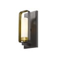 thumbnail image 1 of 1 Light Wall Sconce In Fusion Style 4.5 Inches Wide By 10.25 Inches High-Bronze Gold Finish Z-Lite 6000-1S-Bzgd, 1 of 8