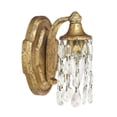 thumbnail image 1 of 1 Light Wall Sconce In Transitional Style 5 High By 7.75 Wide-Antique Gold Finish Capital Lighting 8521Ag-Cr, 1 of 2