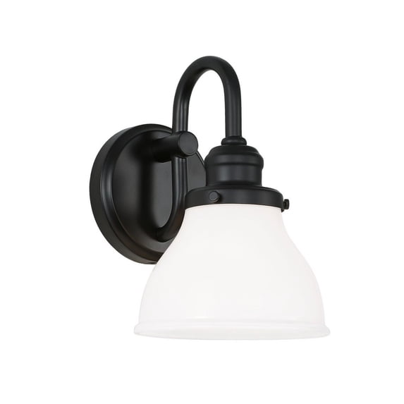 1 Light Wall Sconce In Urban/Industrial Style 6.5 High By 10 Wide-Matte Black Finish Capital Lighting 8301Mb-128