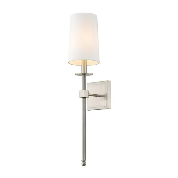 1 Light Wall Sconce In Whimsical Style 5.5 Inches Wide By 26 Inches High-Brushed Nickel Finish Z-Lite 811-1S-Bn