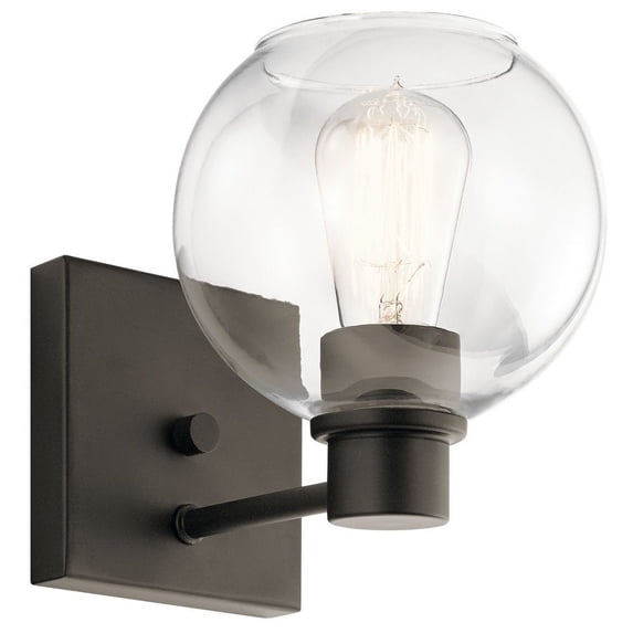1 Light Wall Sconce With Transitional Inspirations 8 Inches Tall By 6.5 Inches Wide-Olde Bronze Finish Kichler Lighting 45892Oz