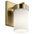 thumbnail image 1 of 1 Light Wall Sconce in Art Deco Style-9 inches Tall and 5 inches Wide-Brushed Natural Brass Finish Bailey Street Home 147-Bel-4436063, 1 of 7