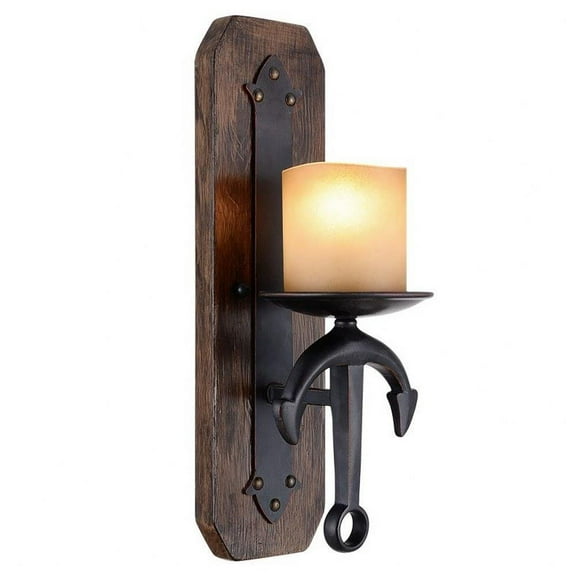 1 Light Wall Sconce in Mediterranean Style 6 inches Wide By 17.5 inches High Bailey Street Home 218-Bel-1260966