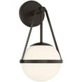thumbnail image 1 of 1 Light Wall Sconce in Mid-Century Modern Style-15.5 inches Tall and 8 inches Wide-Matte Black Finish Bailey Street Home 159-Bel-4636374, 1 of 1