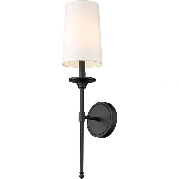 1 Light Wall Sconce in Transitional Style-24 inches Tall and 5.5 inches Wide-Matte Black Finish Bailey Street Home 372-Bel-4619956