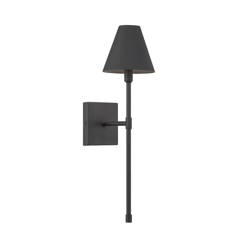 Matte Black Metal Dimmable Wall Sconce