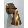 thumbnail image 1 of 1 Light brass Wall Sconce Light | Aged Brass Well Sconce Light | Mid Century Modern Antique Brass Wall Sconce | Wall Sconce Light, 1 of 3