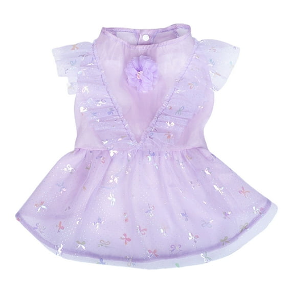 1 Lightweight Dog Skirt | Super Thin Tulle Princess Dress - Lace and Sleeveless Design | Puppy Costume