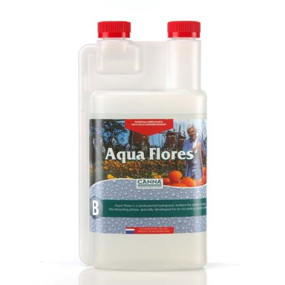 1 Liter - Aqua Flores - Part B - Bloom Nutrient - Developed For Recirculating Systems - CANNA 9510901