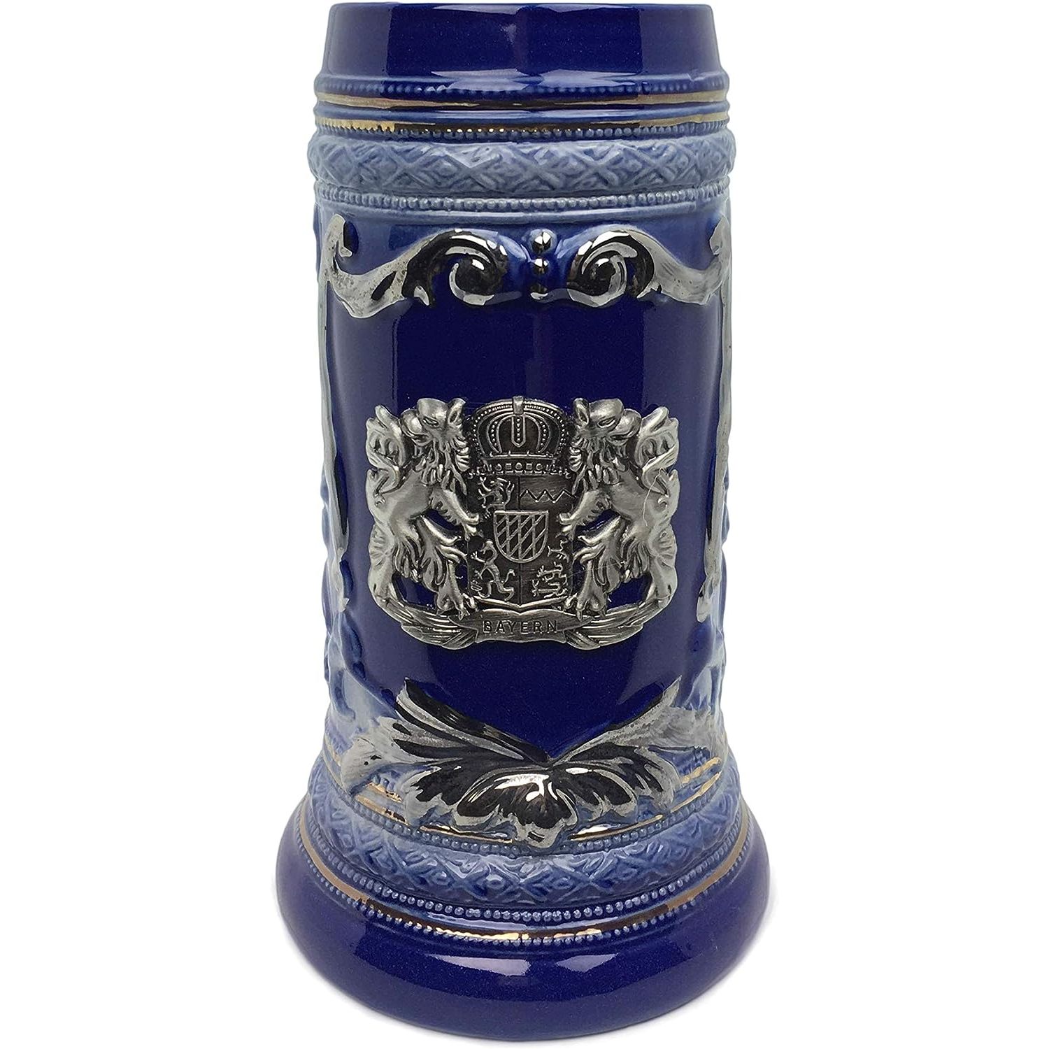 1 Liter OktoberfestHaus Beer Stein Mug German Bayern Coat Of Arms