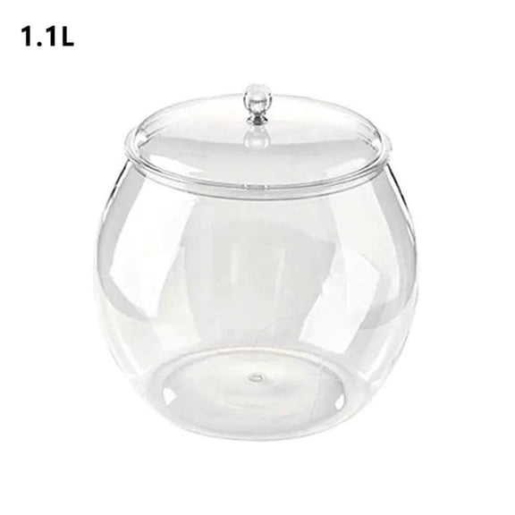 1 Liter Pet Food Storage Container with Airtight Lid for Grains, Rice, Flour, and Tea, Transparent and Shatterproof