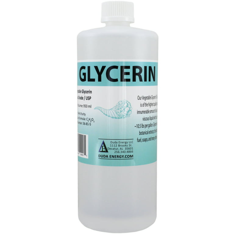 MD.LIFE Vegetable Glycerin Liquid Oil - Sustainable Food Grade Vegetable  Glycerine 1 Quart - Pharmaceutical Grade Glycerin for Skin, Hair, Crafts,  Soaps - Vegetable Glycerol Liquid - Humectant