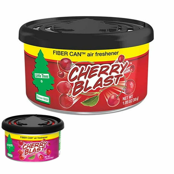 1 Little Trees Fiber Can Air Freshener Cherry Blast Scent Home Office Car Aroma