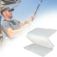 thumbnail image 1 of 1 Lure Box Compartments Double 7 Grids Fishing Tackle Box Visible Hard Plastic Clear Fishing Squid Hooks Accessory Storage Case Container, 1 of 7