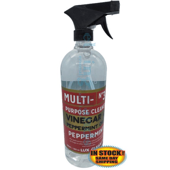 1 Lux Clean Vinegar & Peppermint Mint No 3 Multi Purpose Spray Cleaner 32 fl oz