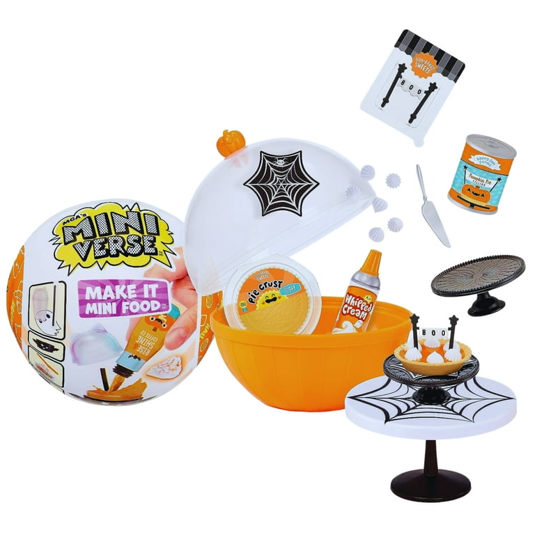(1) MGA's Miniverse Halloween Series 1: DIY Resin Mini Food Collectibles -  Blind Pack, Non-Edible, Kids Ages 8+ Halloween Trick-or-Treat Party Favors