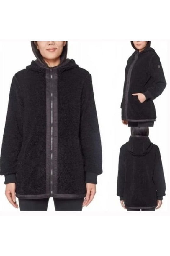 Expedition Women's Exclusive Collection Fuzzy Jackets, Black, Medium