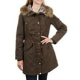thumbnail image 1 of 1 Madison Expedition Women's Faux Fur Hooded Parka Jacket - Dark Olive (medium), 1 of 1