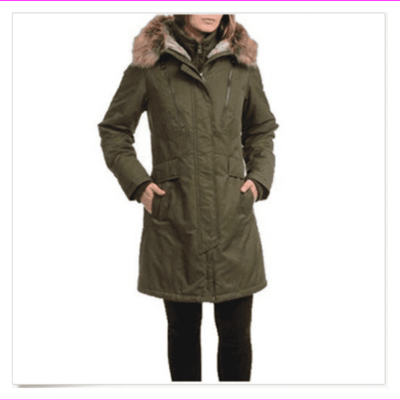 1 Madison Expedition Women's Mid Weight Parka Coat Jacket S/Army Olive