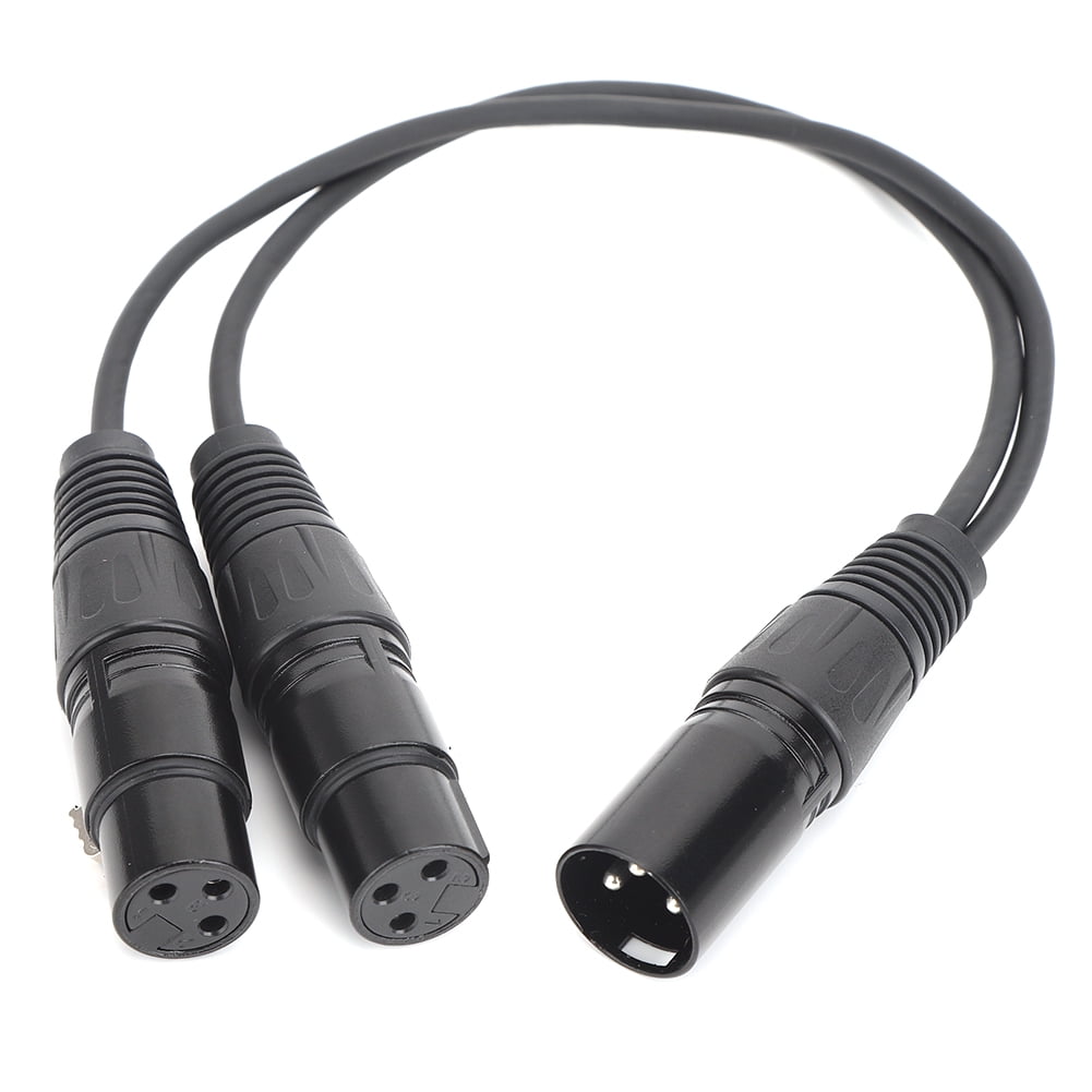 1 Male Xlr Input To 2 Female Xlr Output Cable Y Type Adapter Conversion Cable Accessories 4451