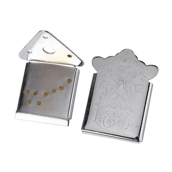 Mandolin Tailpiece Bridge, Mandolin Guitar Tailpiece with Screws for 8 String Mandolin Guitar Musical Instrument Part,1 * Mandolin Tailpiece,Silver