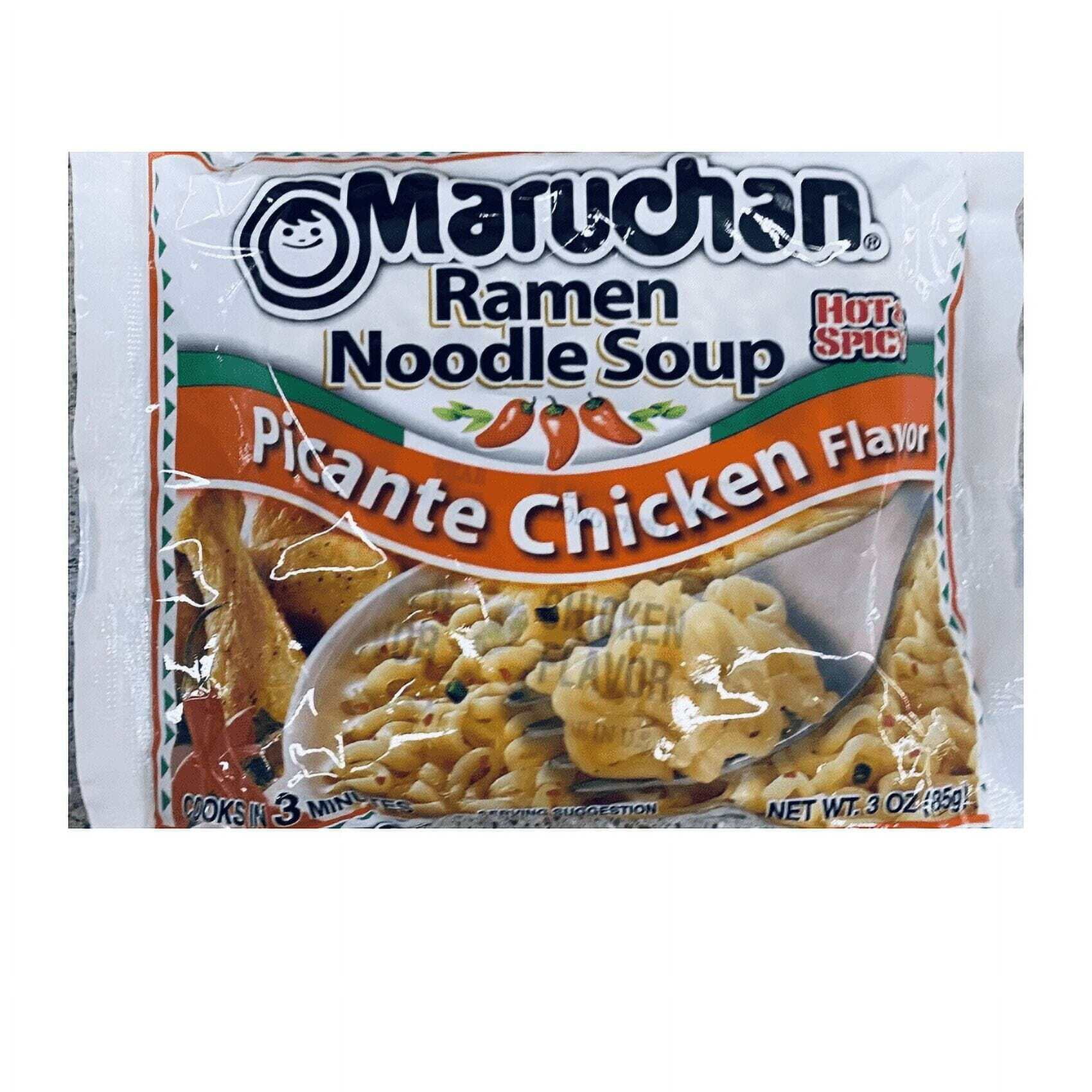 ( 1 ) Maruchan PICANTE CHICKEN Ramen Noodle Soup 3 oz SPICY 1 INDIVIDUAL PACKET