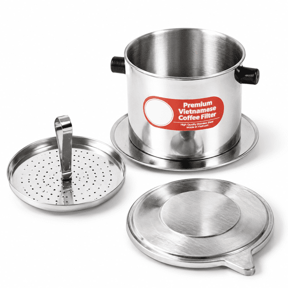 1 Medium (8 oz) Stainless Steel Vietnamese Coffee Filter Dripper