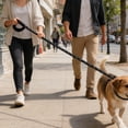thumbnail image 1 of 1 Medium or Large Dog Harness Nylon Golden Retriever Strong Pull- Strong Nylon P Chain Training Leash for Medium & Large Dogs|Anti-Pull Design with Comfort Handle, Durable Metal Chain(Black), 1 of 6