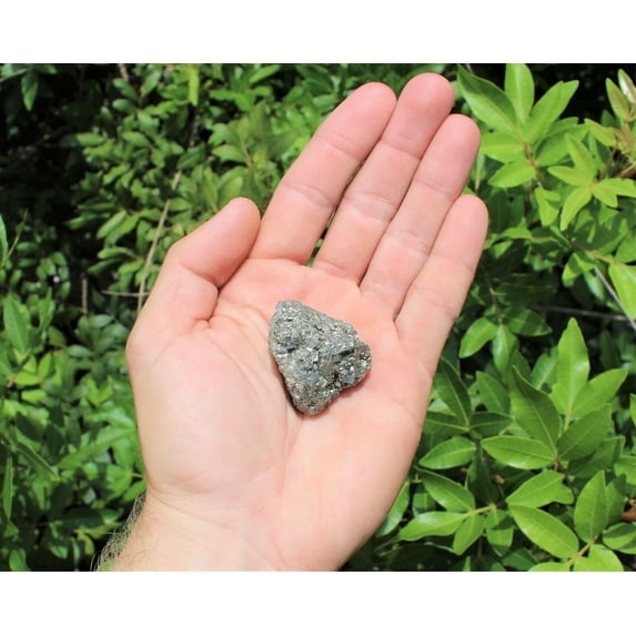 1 Medium Rough Natural Pyrite Chispa (Raw Crystal Rock, Fool's Gold)