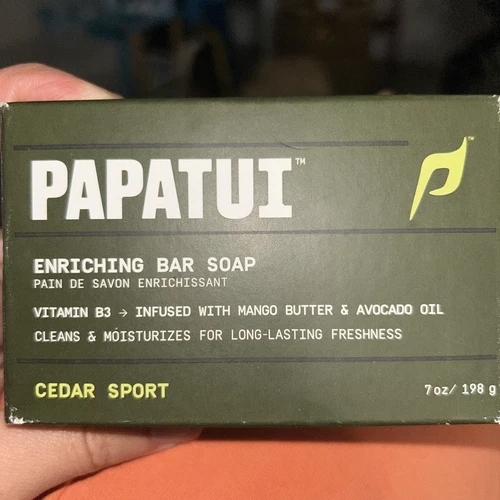 1 Men'S Papatui Enriching Bar Soap Cedar Sport 7Oz Dwayne The Rock Johnson