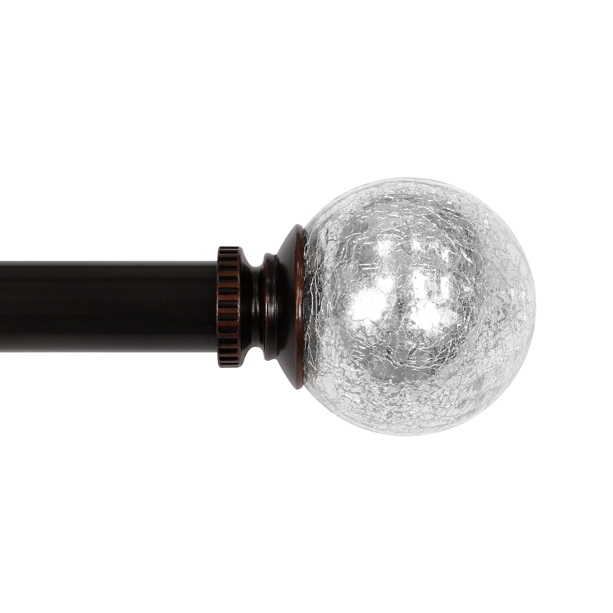 1" Mercury Glass Sphere Finial Set ORB 50"-144"