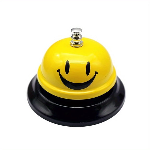 1 Metal Call Bell, Office Desk Bell, Service Bell, Dining Table Bell, Chrome Plated Surface, Desktop Service Bell, Suitable for Hotels, Schools, Restaurants, Reception Areas, and Warehouses
