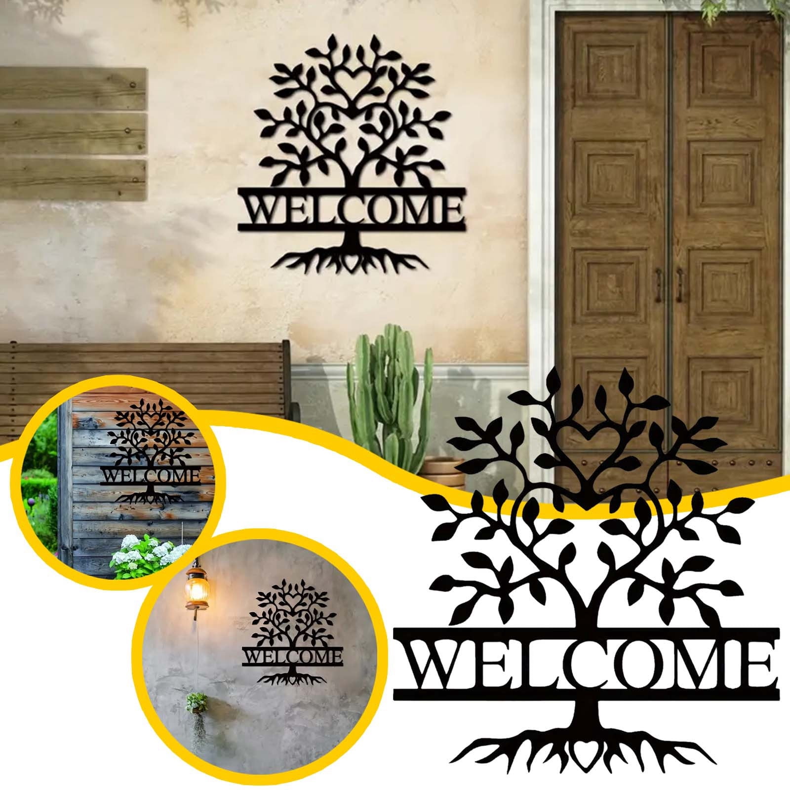 1 Metal Wall Art Tree Wall Decoration Art Elegant Wall Decoration