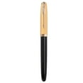 thumbnail image 1 of 1* Metal+Wood Fountain Pen Golden Clip Extra Fine(EF) Nib 0.38mm Business Writing, 1 of 10