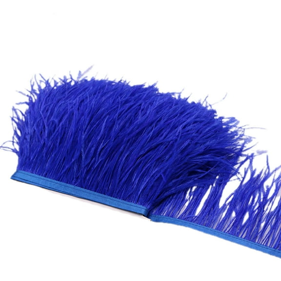 1 Meter Ostrich Feather Trim 8-10cm Plumes Ribbon Selvedge for DIY Wedding Dress Decoration Crafts Accessories Handmade Crafts Supplies