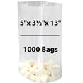 thumbnail image 1 of 1 Mil Expandable Gusseted Polypropylene Bags LDPE - 5"X3.5"X13" & (1000 Bags), 1 of 7