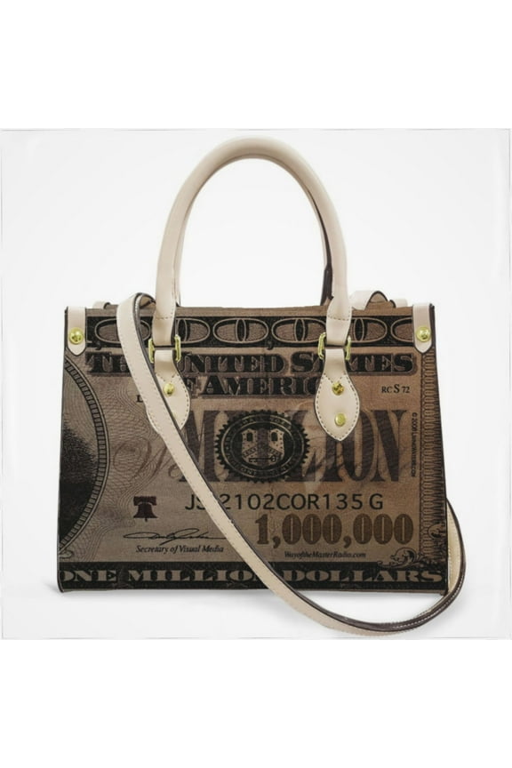 1 Million Dollar Bill Cross Body Bags For Women Small Leather Female Handbags Fashion Top-Handle Totes