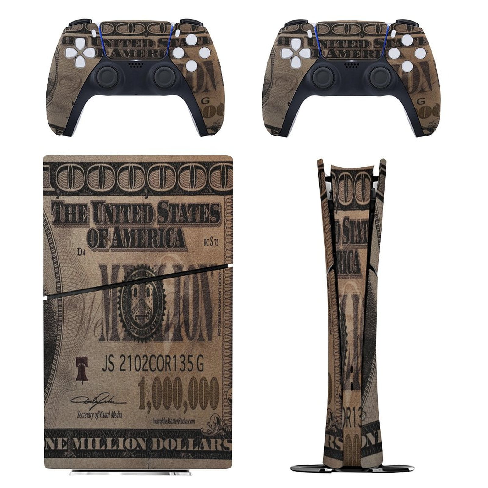 1 Million Dollar Bill PS5/PS5 Pro/PS5 Slim Digital Disc Skin Sticker ...