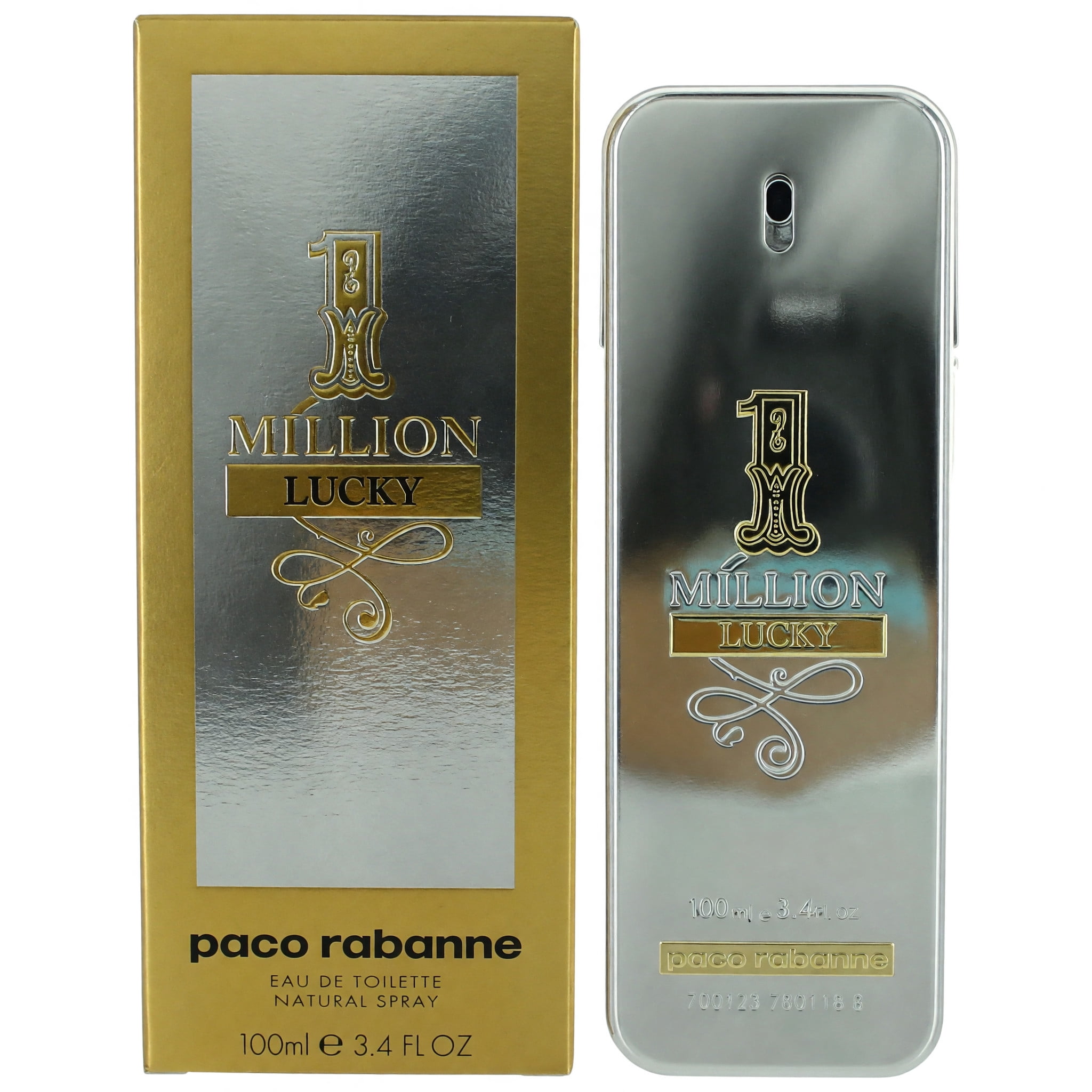 Paco Rabanne 1 Million Lucky Men's Night Perfume, 3.4 Oz Eau De