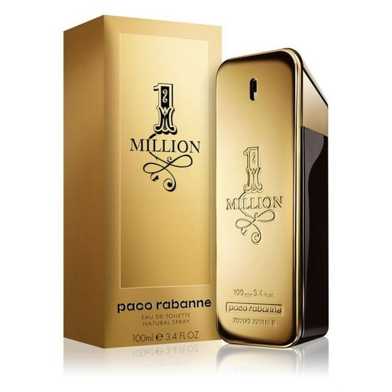 1 Million by Paco Rabanne Eau de Toilette for Men 3.4 oz