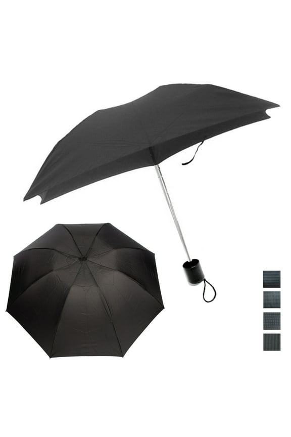 1 Mini Folding Compact Umbrella Travel Portable Black Super Light UV Protection