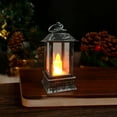 thumbnail image 1 of Under $1 Mini Square LED Lantern Electronic Candle Light, Flickering Flame Night Light, Hanging Small Oil Lamp, Indoor Outdoor Decor for Christmas Halloween Holiday Tabletop Home Party Decoration, 1 of 7