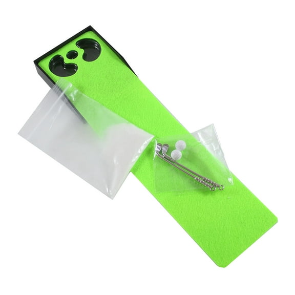 1 Mini Tabletop Golf Game Set - Putting Corse, Clubs and Ball - Indoor Office Table Sport Set Novelty