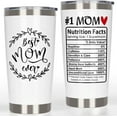 thumbnail image 1 of #1 Mom Gifts Tumbler, Mothers Day Gifts for Moms from Daughter Son Husband - Best Mom Ever Gifts, Birthday Gifts for Mom Grandma, Number One Nutrition Facts Mom Coffee Tumbler 20oz, 1 of 5