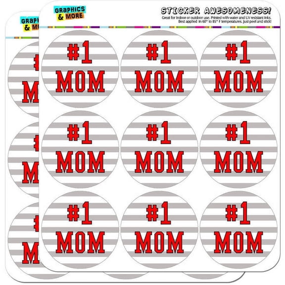 #1 Mom Number One Mother 18 2" Planner Calendar Scrapbooking Crafting Stickers