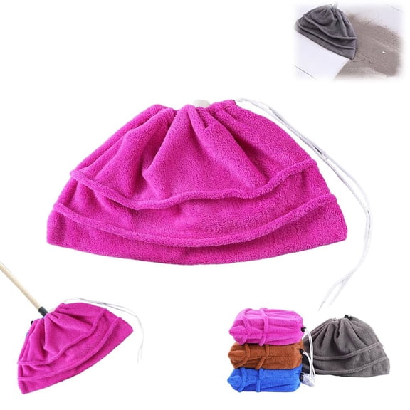 1 Mop Cover Coral Fleece Mop Cover Extra Large Floor Microfiber Cleaning Clothes Highly Absorbent & Lint and Streak for House Floor Kitchen Car Window