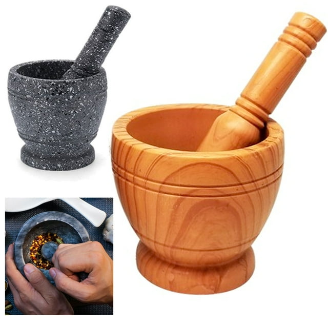 1 Mortar and Pestle Set Mixing Bowl Spice Guacamole Grinder Grinding