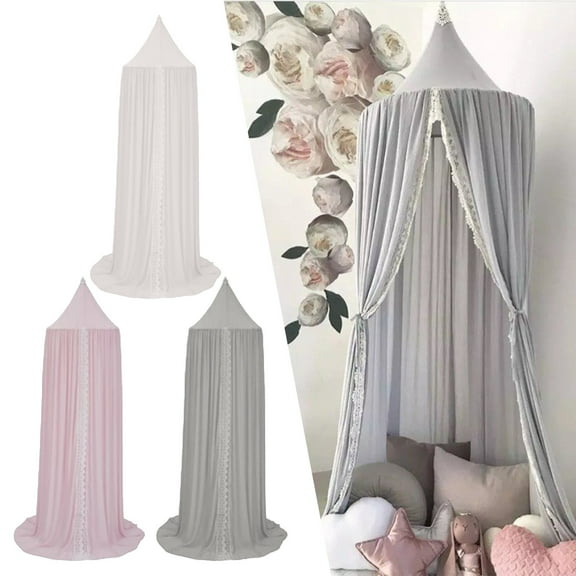 1*Mosquito Net Children's Room Summer Chiffon Lace Bed Tent Dome Bed Curtain Tent Net Curtain