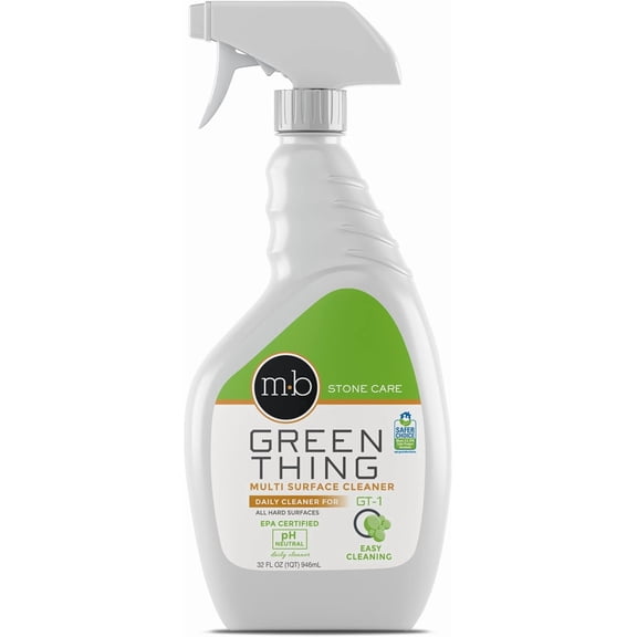 &-1-Multi-surface cleaning spray, suitable for kitchen countertop cleaning, no trace formula suitable for stone, glass, granite, ceramic, Corian, porcelain (32 liquid ounces)